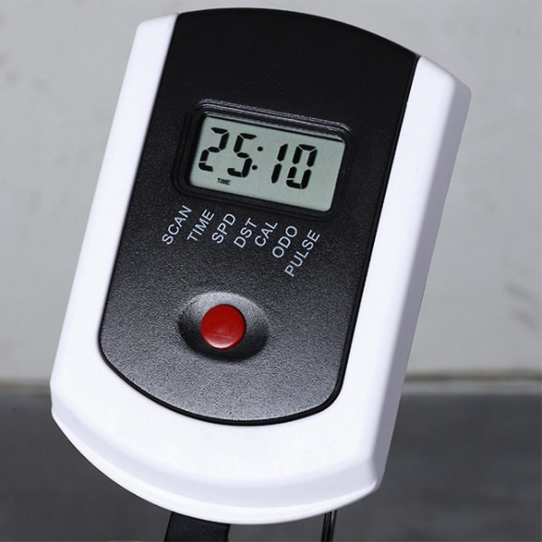 Monitor Hastighetsmätare Med Puls För Fitness Stationära Cyklar, Magnetic Bike white