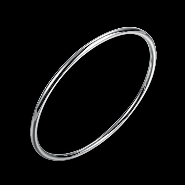 925 Silver Armband med Rund Design för Kvinnor Mjukt och Bekvämt Modesmycke Perfekt Present K Resizable