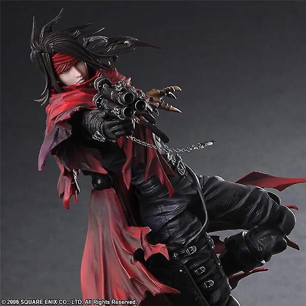 Kai Pa Play Arts Dirge Of Cerberus Final Fantasy 7 Vincent Felhunter Samleobjekt Actionfigur Modell Leker with retail box