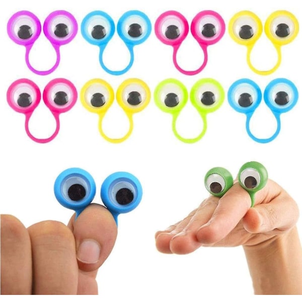 Øyeeplet Ring, 25 stk Eye Finger Puppets Eye Monster Finger, Påskekurvstoppere Eggfyllere Gaver Festgaver