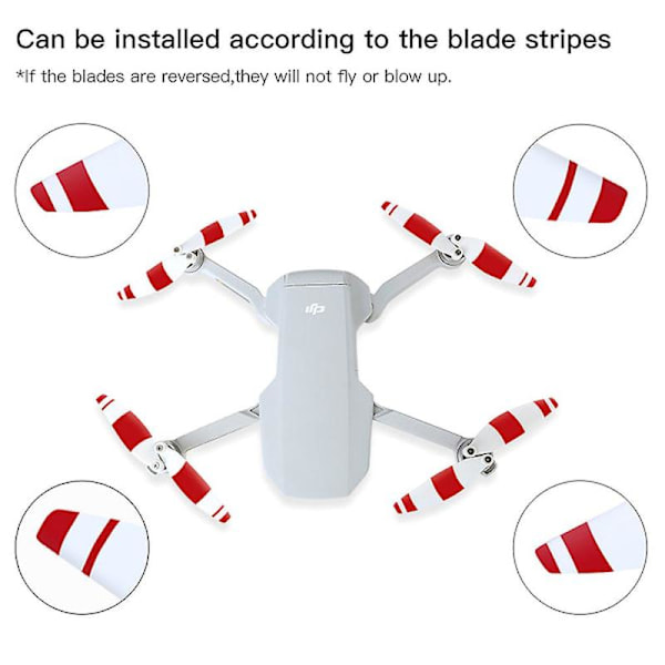 Støjsvage propel sæt til -dji Mini 2 Drone Propeller Vinge Blad Tilbehør
