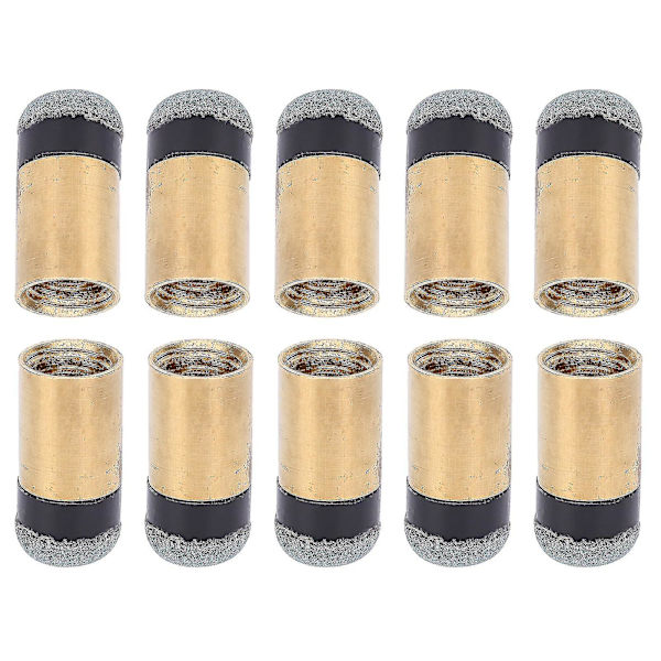 10 st Biljard Snooker Pool Cue Pole Tip Ersättning Delar Skruva på Koppar Pu Läder(10mm )