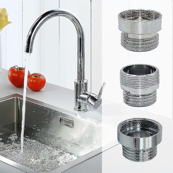 Vattenkran Koppling 1/2 Till M16 M18 M20 M22 M24 M28 Gänganslutning Konvertering Reparation Kran Adapter För Bubblare Kök Badrum E