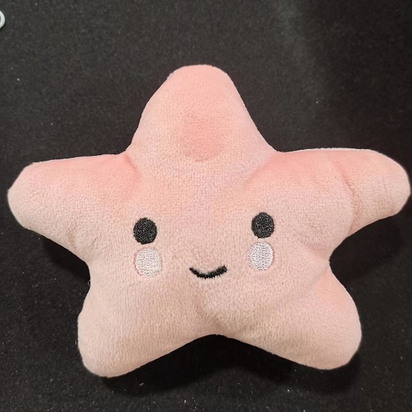1 stjärndesign husdjur slipning tänder pipig plyschleksak hållbar tuggleksak för hund interaktivt tillbehör Blue