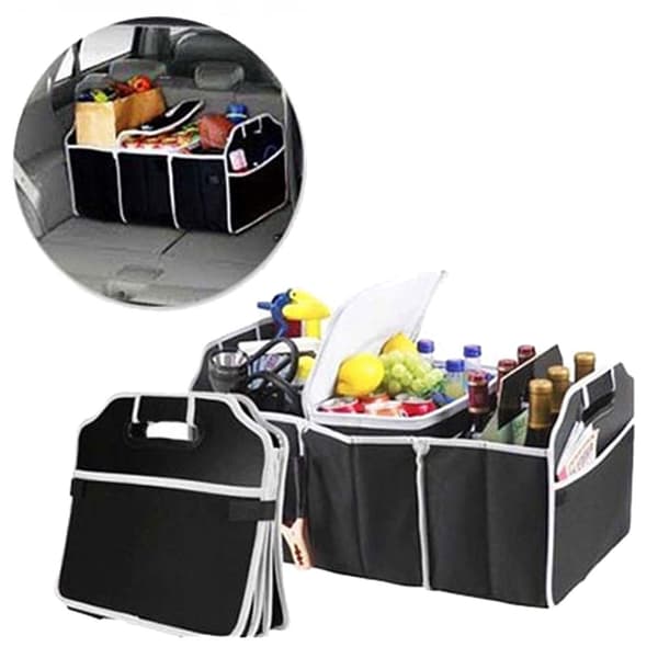 Organizer taske til bilens bagagerum sort black