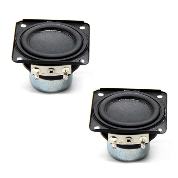 Lydhøyttaler 1,8 tommer 4 Ohm 10W 48mm Bass Multimedia Høyttaler DIY Sound Mini-høyttaler med monteringshull Black