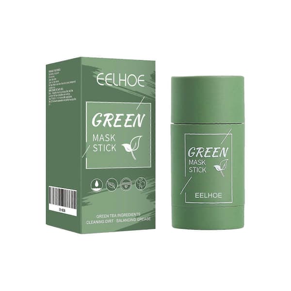 EELHOE Grønn Te Solid Maske, Dyprensende Hydrerende Maskepinne Pore-reduserende Paste Maskepinne 1PCS