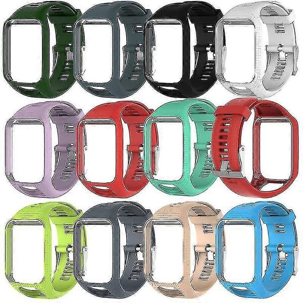 Universal silikone udskiftningsurrem til Tomtom 2 3-serien/runner 2 3 Grey