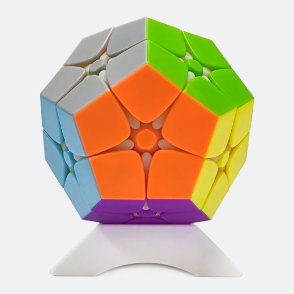 2x2 Megaminx Dodecahedron 3D Magic Puzzle Cube 2x2x12 Gigaminx Megaminx Cube 12 Surface Cube Multicolor Stickerless