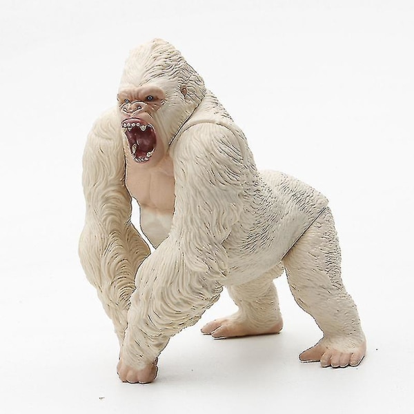 15 cm Gorilla King Kong Action Figur Simulering Djur Pvc Action Figur Serie Leksaksmodell Docka Present för barn white