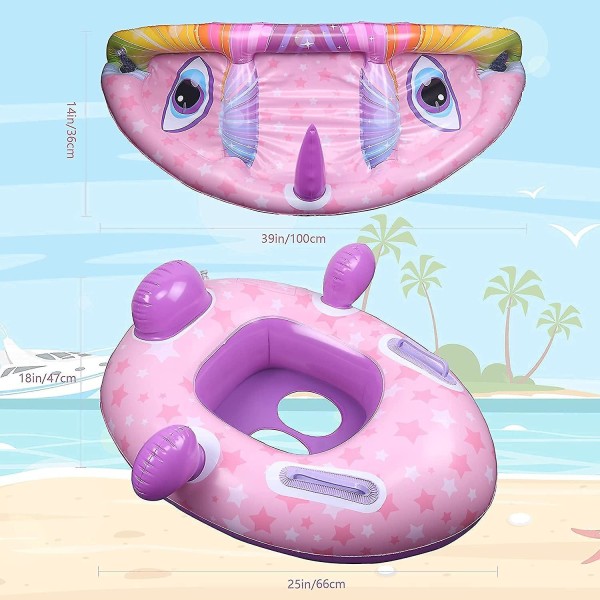 Baby simring, uppblåsbar simring, baby simring med solskydd, baby float, uppblåsbar A genom simning, baby simtränare, Swi