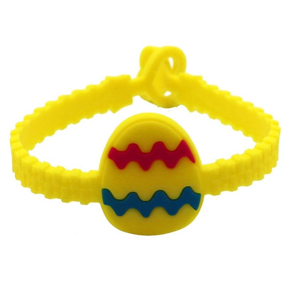 12st påsksilikonarmband Tecknad Chick Påskägg Blommor Kaninarmband Kreativt påskarmband Miljövänligt påsksilikonarmband för K