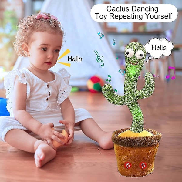 Dansende kaktuslegetøj, dansende og syngende kaktus, sang og dans