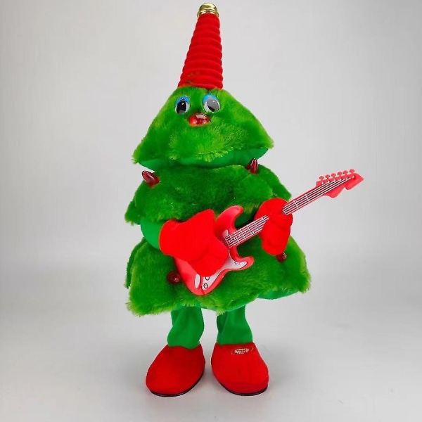 Christmas Electric Christmas Tree Plysj Leke Juletre Sang Og Dans Lys-up juletre Guitar Christmas Tree