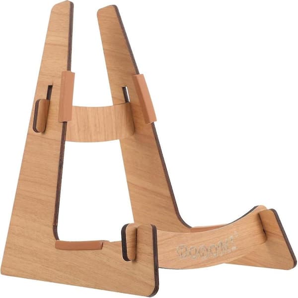 Gitarrställ i trä - Robust fiolställ i trä med golvstativ för elgitarr, akustisk gitarr och basgitarr - Perfekt