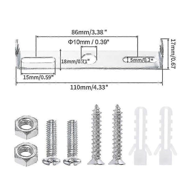 4 stk. loftslampebeslag 110 mm til pendel