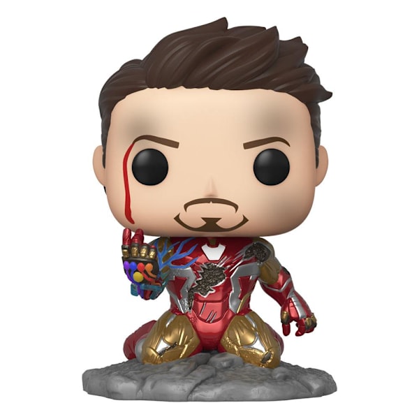 Iron Man 580 'Jeg er Iron Man' GITD eksklusiv Endgame Avengers Avengers Tony Stark Pop Vinyl figur Marvel