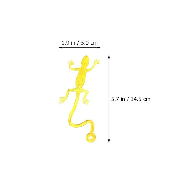 20 stk. Leker i bulk Klebrig gekko leke for barn Klebrig leketøy Dyr Fidget leke Fidget baller leke Random Color 14.5X5X0.8CM