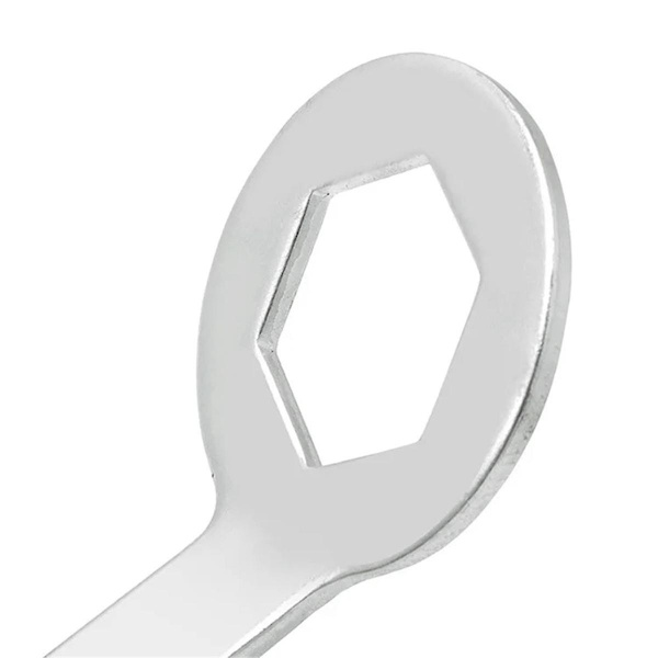 Vaskemaskine Kobling Nøgle Demontering Indre Skrue Møtrik Fjernelse Dobbelt-Ended Langærmet Nøgle 36/38mm- Silver