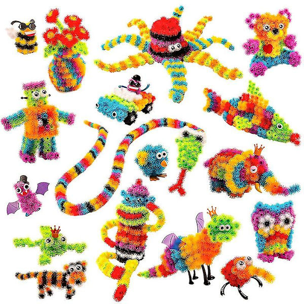 400 kpl Piikkipallo 3d-mallirakennuspalikat Taikapuhalluspallo Diy-kokoonpanolelut Lapsille Lahjat 400pcs with box