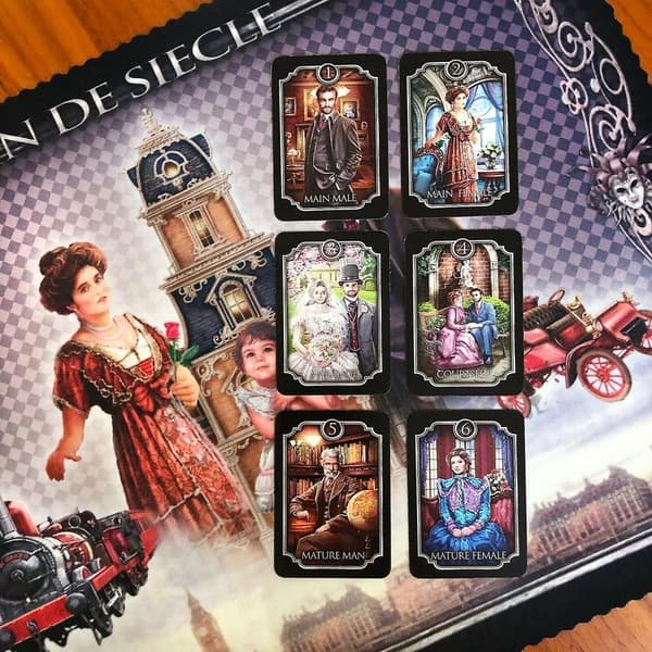 Fin de Siècle Kipper: Tarotkortlek Engelsk Version Spådom Ockult Oracle