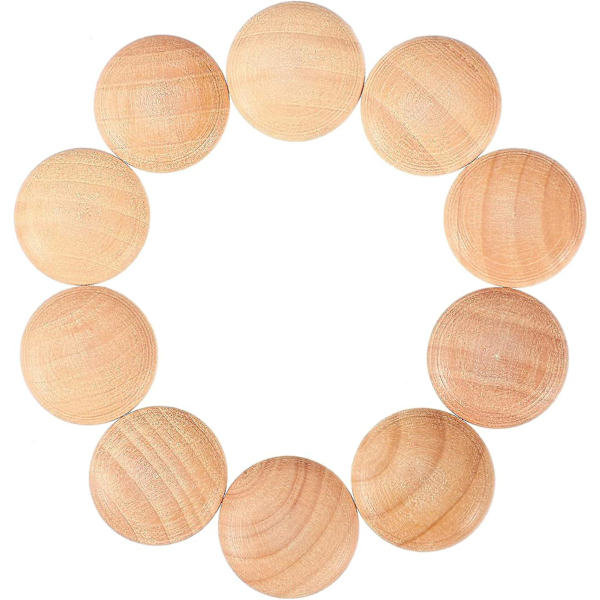 50 kpl Ruuvinreikätulpat Puiset nappitulpat sienipuuhatut Puuruuvisuojukset huonekalujen napit 35x30mm