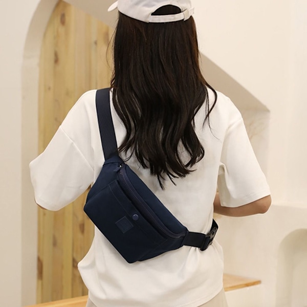 Vattentät Midjeväska Dam Fanny Pack Mobiltelefonväska royal blue