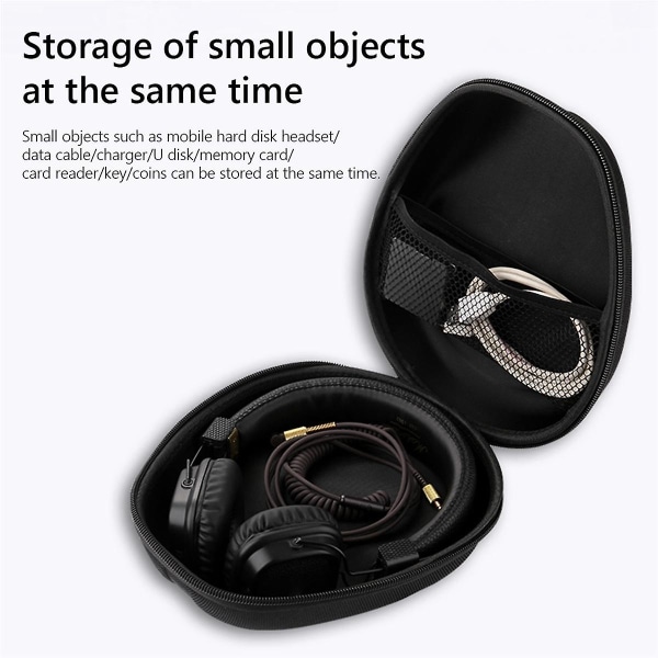 Hard EVA Reisebæreveske Bluetooth Headset Oppbevaringspose Deksel for WH-CH720N WH-CH520N WH-1000XM4 Hodetelefon(A) Grey