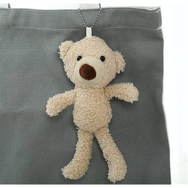 Mjuk söt björn hänge nyckelring Kawaii björn plysch docka ryggsäck hänge barn djur leksaker prydnadssaker smycken bröllopsgåvor,