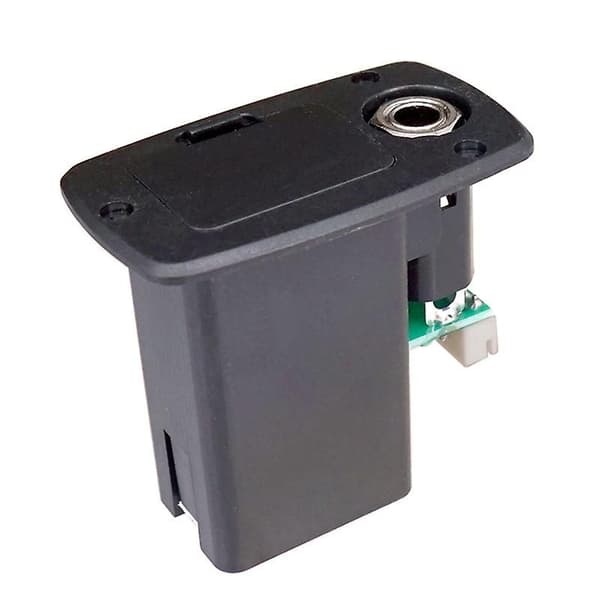 Abs 9v Gitarrbatterifodral Låda För Elektrisk Akustisk Gitarr Förvaringsskydd Ersättning black