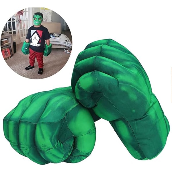 Superhelt Håndhansker Superhelt Leke Nøster Barn Myk Plysj Superhelt Kostyme Tilbehør Cosplay for Gutt Halloween Bursdagsgave (1 Par)