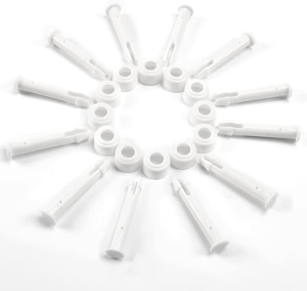 12 stykker plaststifter, reservedele til pool, plaststifter, fo