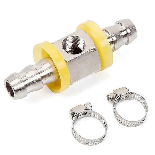 3/8\" Bränslelednings tryck T-koppling adapter för bränsletrycksmätare sensor hullingförsedd push lock T-koppling adapter QAQ