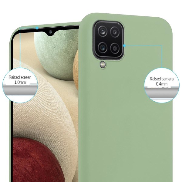 Samsung Galaxy A12 / M12 Hülle Handy Cover TPU- case - Matt Farben CANDY PASTEL GREEN Galaxy A12 / M12