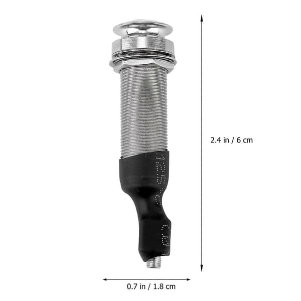 Gitar Pickup Endpin Jack Metall End Pin Jack Socket for Gitar Montering 2 Stk