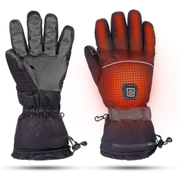 Opvarmede handsker Vinterhandsker til mænd og kvinder 3 varmeniveauer Elektrisk XL