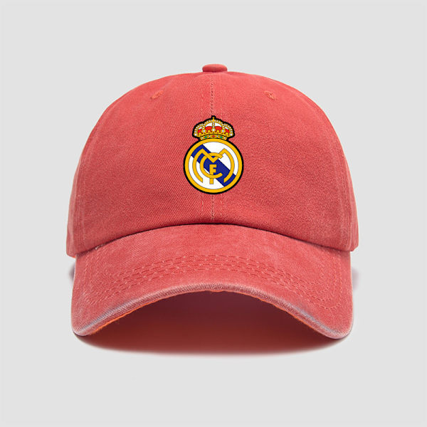 NY Real Madrid Champions League Club Sportstræningshat Baseballkasket til mænd og kvinder Lille frisk blød kasket orange