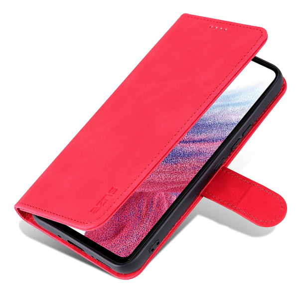 Til Samsung Galaxy A55 5G Læder Taske Pung Telefon Cover Magnetisk lås Red