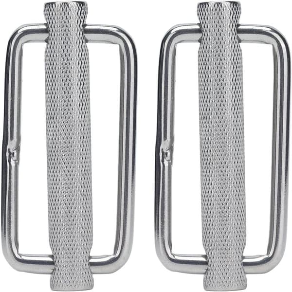 2 Pieces Slide Buckle, 316 Stainless Steel Rectangular Adjustable