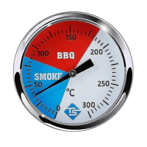 300 Celsius 2 tums rostfritt stål grill grill bbq rökare termometer temperaturmätare