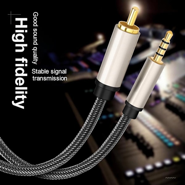 3,5 mm Digital Audio Koaksialkabel Hd Rca Lotus Hoved Konverteringskabel Til Stereo Receiver Højttalere Projektor 3 Meter