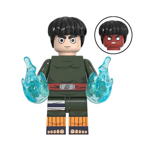 8 stk. Anime Naruto Mini Actionfigur Legetøj, Byggeklodser Legetøjssamlingssæt Til Festartikler, Fans Gave Shaped D