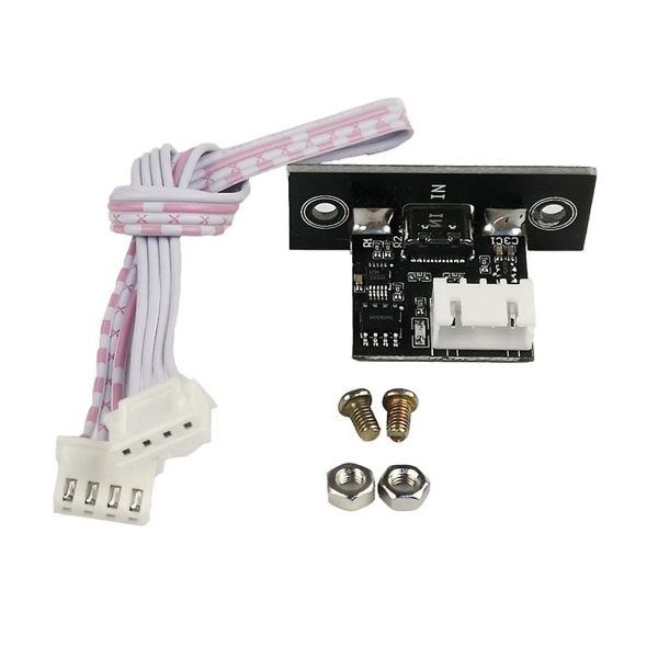Isolerad USB till TTL USB-C till seriell port UART-modul nedladdningslinje uppgraderingsborste industriell kvalitet 3,3V med tillbehör Black