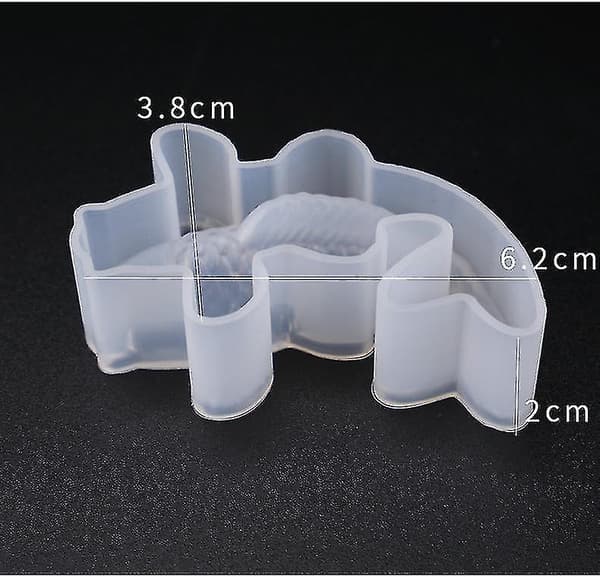 3D silikonform for koi-fisk, såpeform, stearinlysformer