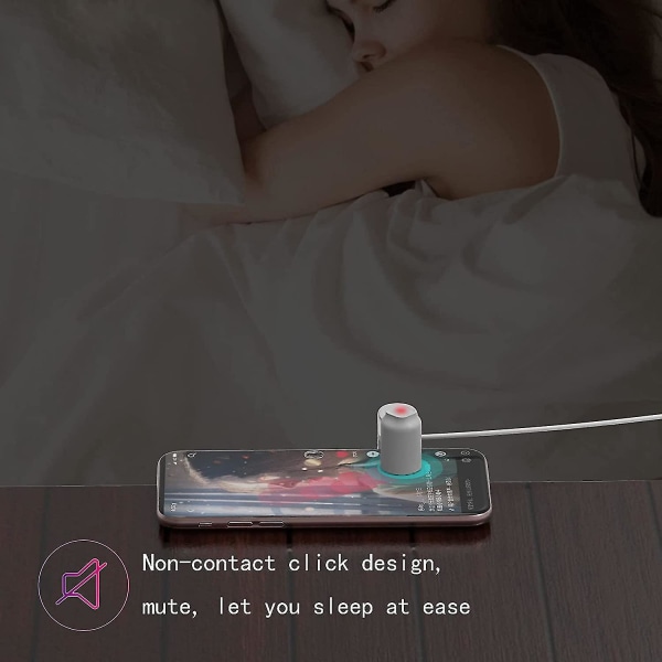 Automatisk klickare för telefonskärm för Tik Tok Youtube Live-sändningar, med hållare, simulerad fingerklickning White