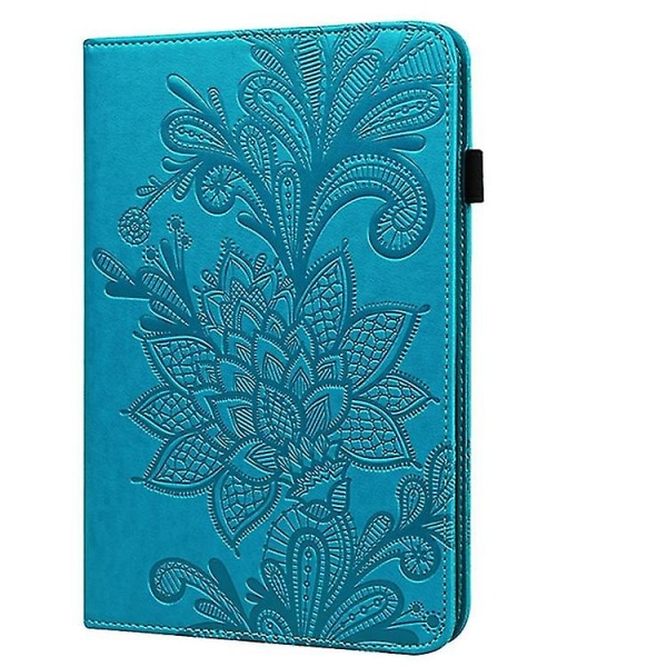 For Samsung Galaxy Tab S2 9.7 T810/t815 Lace Flower Embossing Pattern Horizontal Flip Leather Case With Holder & Card Slots & Wallet & Photo Frame Blue