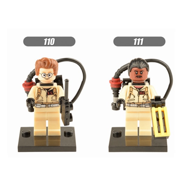 Rakennuspalikat X108-111 Ghostbusters Devil Buster Puzzle Koottu Hahmo Leikki