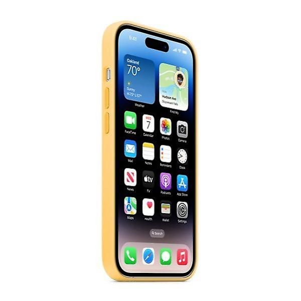 Silikonskal Kompatibelt Med Iphone 14pro Sunglow