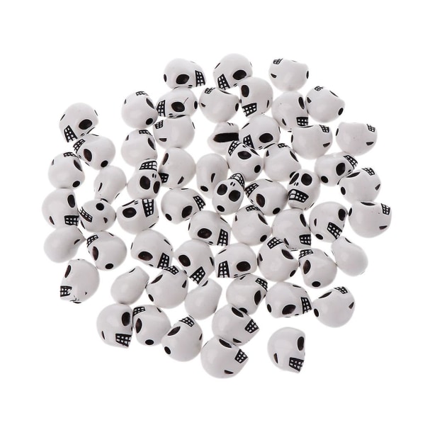 60 stk Kranie til hoved Løse perler til armbånd halskæde gør-det-selv-fremstilling charmsmykker