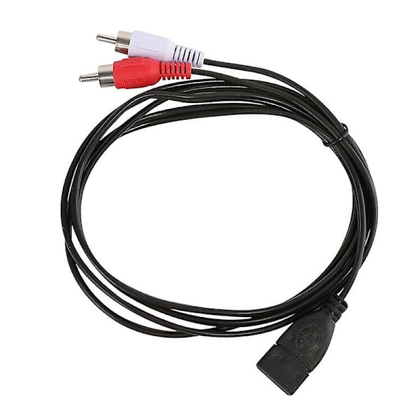 1,5 m:n USB A - naarasliitin 2 RCA - urosliittimeen ääni- ja videokaapeli A